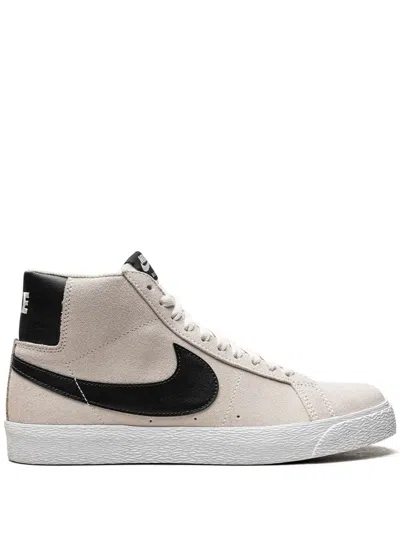 Nike Sb Blazer Mid Prm High-top Sneakers In Neutrals