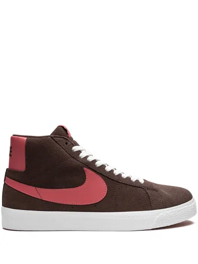 Nike Sb Blazer Mid Sneakers In Braun