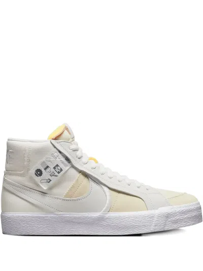 Nike Sb Blazer Mid "white" Sneakers In Multi