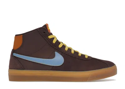 Pre-owned Nike Sb Bruin High Why So Sad? (women's) Sneakers In Light Chocolate/light Blue/monarch In Multi