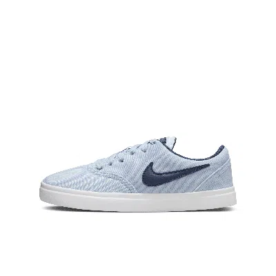 Nike Sb Check Canvas Big Kids' Skate Shoes In Blue