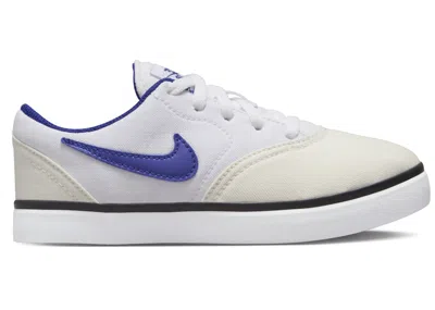 Pre-owned Nike Sb Check Canvas Deep Royal Blue Sneakers In Summitin White/summit White/black
