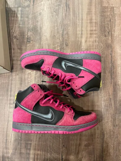Pre-owned Nike Sb Dunk Hi Rtj Shoes In Pink