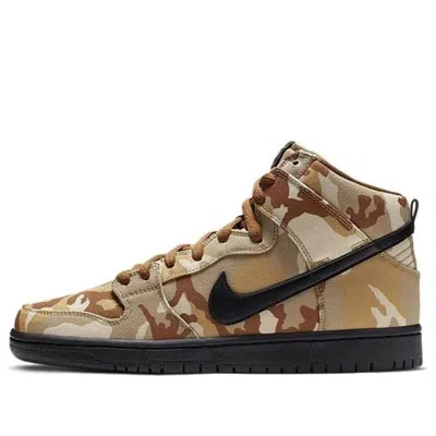 Nike Sb Dunk High Pro 'brown Camo' In Neutral