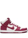 Nike Sb Dunk High "sweet Beet" Sneakers In White