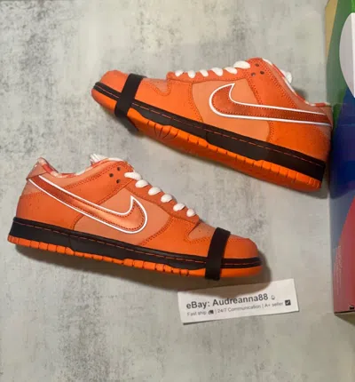 Pre-owned Nike Sb Dunk Low Concepts Orange Lobsters 100% Authentic Ships Now ?
