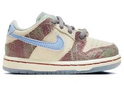 Pre-owned Nike Sb Dunk Low Crenshaw Skate Club Sneakers In Sail/light Blue/cedar