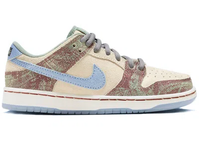 Pre-owned Nike Sb Dunk Low Crenshaw Skate Club Sneakers In Sail/light Blue/cedar