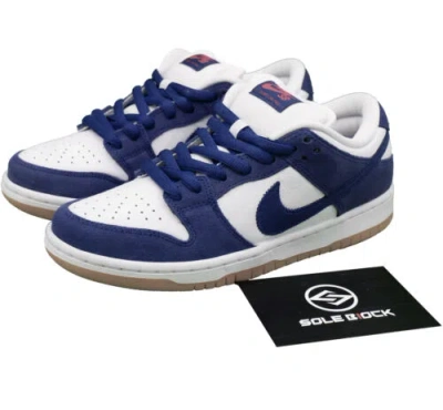 Pre-owned Nike Sb Dunk Low Los Angeles Dodgers Shoe Men's Do9395-400 In Blue