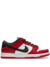 Nike Sb Dunk Low Pro Sneakers In Chicago Leather In Red