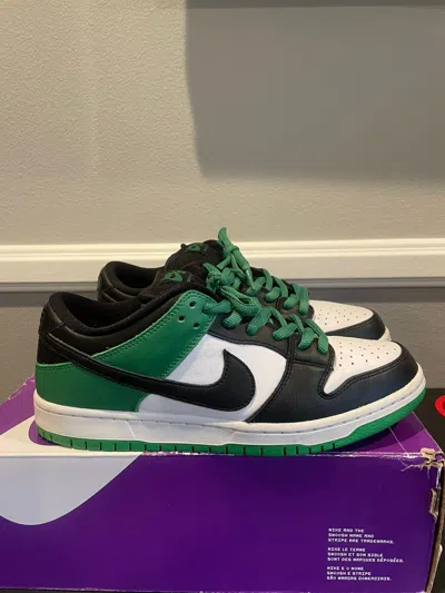 Pre-owned Nike Sb Dunk Low Pro Shoes In Green
