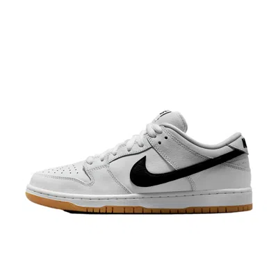 Nike Sb Dunk Low Pro White/black-white Cd2563-101 Men's