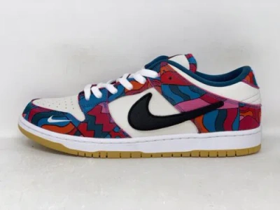 Pre-owned Nike Sb Dunk Low Pro X Parra Abstract Art Sneakers, Size 13 Bnib Dh7695-600 In Multicolor