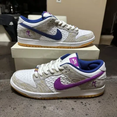 Pre-owned Nike Sb Dunk Low Rayssa Leal Fz5251-001 (mens Size 15) Ds Og All In White