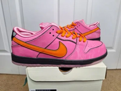 Pre-owned Nike Sb Dunk Low The Powerpuff Girls Blossom Fd2631-600 Size 9.5 In Pink