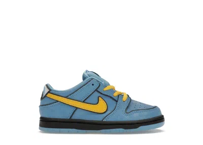Pre-owned Nike Sb Dunk Low The Powerpuff Girls Bubbles Sneakers In Blue Chill/deep Royal Blue/active Pink