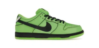 Pre-owned Nike Sb Dunk Low The Powerpuff Girls Buttercup Mean Green Size 12 Men Fz8319-300