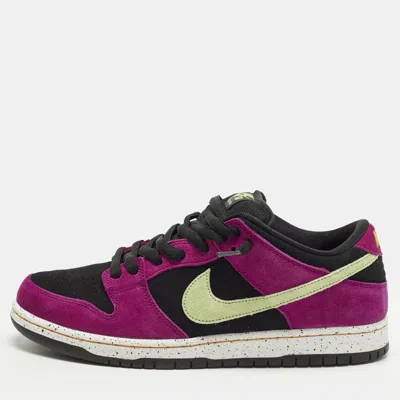 Pre-owned Nike Sb Dunk Pro Acg Terra Red Plum Size 45.5 Multicolor Suede Low Top Sneakers