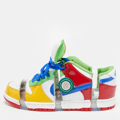Pre-owned Nike Sb Dunk Sandy Bodecker Size 45.5 Multicolor Patent Leather And Pvc Low Top Sneakers