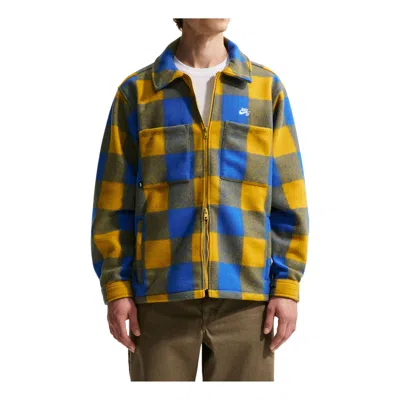 Nike Sb Essential Skate Shirt 'blue Yellow' In Multi