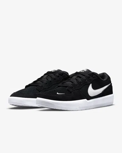 NIKE SB FORCE 58 CZ2959-001 SNEAKERS MEN'S US 7.5 BLACK SUEDE SKATEBOARD SHOES