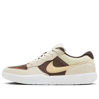 Nike Sb Force 58 'tan Brown' In White