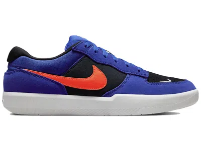 Pre-owned Nike Sb Force 58 Team Orange Sneakers In Concord/black