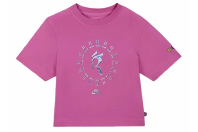 Pre-owned Nike Sb Girls' Rayssa Leal Boxy Tee Pink