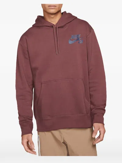 Nike Sb Icon Hoodie In Red