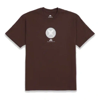 Nike Sb M90 X Yuto Ss23 Logo T-shirt 'barouque Brown' In Burgundy