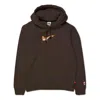 Nike Sb Orange Label X Oski Fleece Skate Hoodie 'baroque Brown'