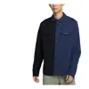 Nike Sb Skateboard Flannel Skateboard Splicing Long Sleeves Shirt Navy Blue