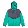 Nike Sb Skateboard Shield Half Zip Hooded Jacket For Men Blue/green