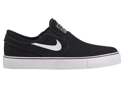 Pre-owned Nike Sb Stefan Janoski Canvas Slip Sneakers In Black/white