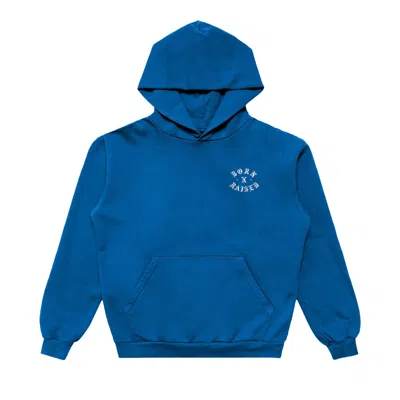 Pre-owned Nike Sb X Born X Raised In Loving Memory Rocker Hoodie 'blue' | Men's Size L