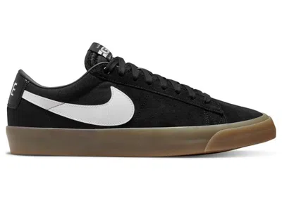 Pre-owned Nike Sb Zoom Blazer Low Gt Sneakers In Black/white/gum