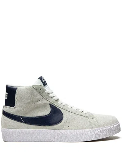 Nike Sb Zoom Blazer Mid Skate Shoes In Grey