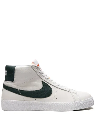 Nike Sb Zoom Blazer Mid Sneakers In White