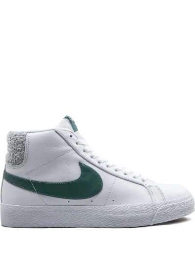 Nike Sb Zoom Blazer Mid Sneakers In White