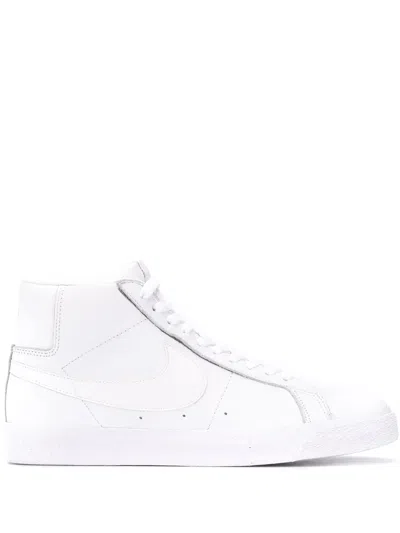 Nike High Top Blazer Trainers In White