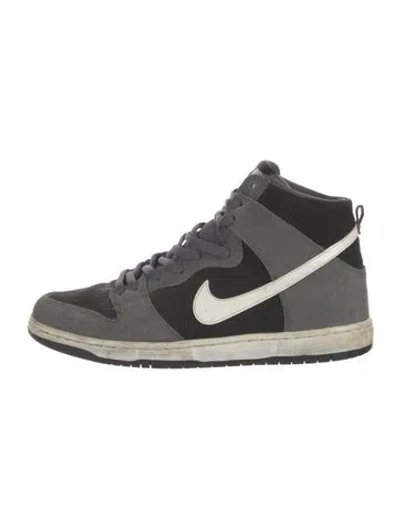 Pre-owned Nike Sb Zoom Dunk High Pro Dark Grey Sneakers In Black