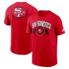 Nike Scarlet San Francisco 49ers Rewind Front And Back Hit Essential T-shirt In Red