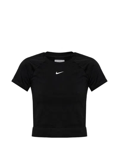 Nike Seamless Logo-print T-shirt In Black