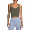 Nike Seamless Padded Sports Tank In Cargo Khaki/ White