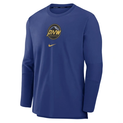 Nike Seattle Mariners Authentic Collection City Connect Player  Men's Dri-fit Mlb Pullover Jacket In Blue