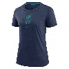 Nike Seattle Mariners Authentic Collection Early Work  Women's Mlb T-shirt In Blue