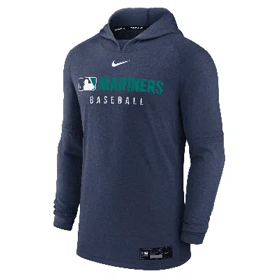 Nike Seattle Mariners Authentic Collection  Men's Dri-fit Mlb Pullover Hoodie In Blue