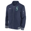 NIKE SEATTLE MARINERS AUTHENTIC COLLECTION  MEN'S MLB FULL-ZIP BOMBER JACKET,1015594096