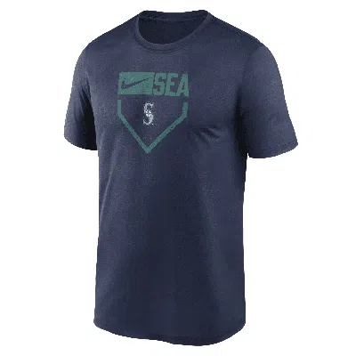 Nike Seattle Mariners Home Plate Icon Legend  Men's Dri-fit Mlb T-shirt In Blue