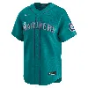 Nike Aqua Seattle Mariners Alternate Limited Jersey In Blue